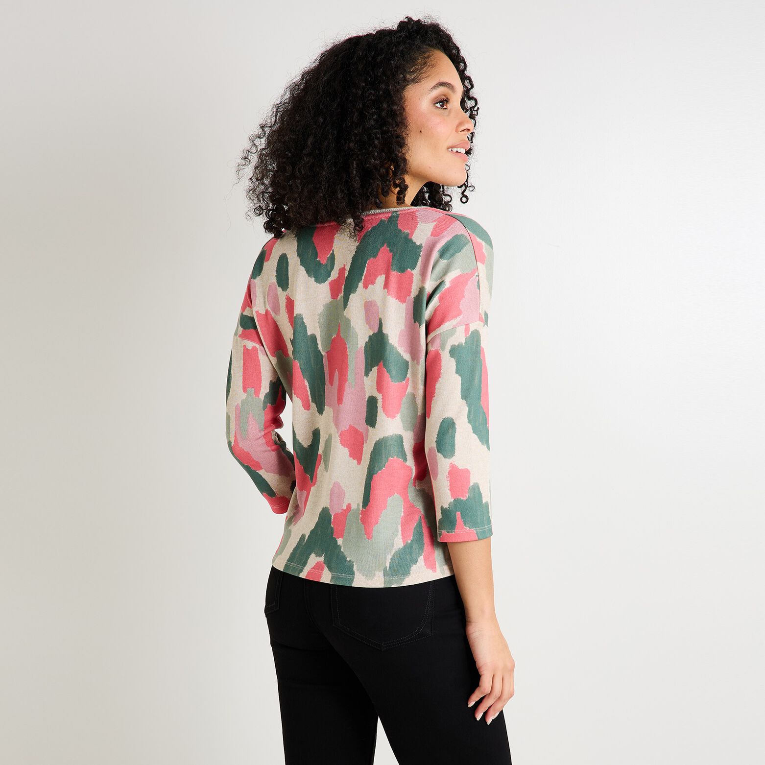 T-shirt col V femme