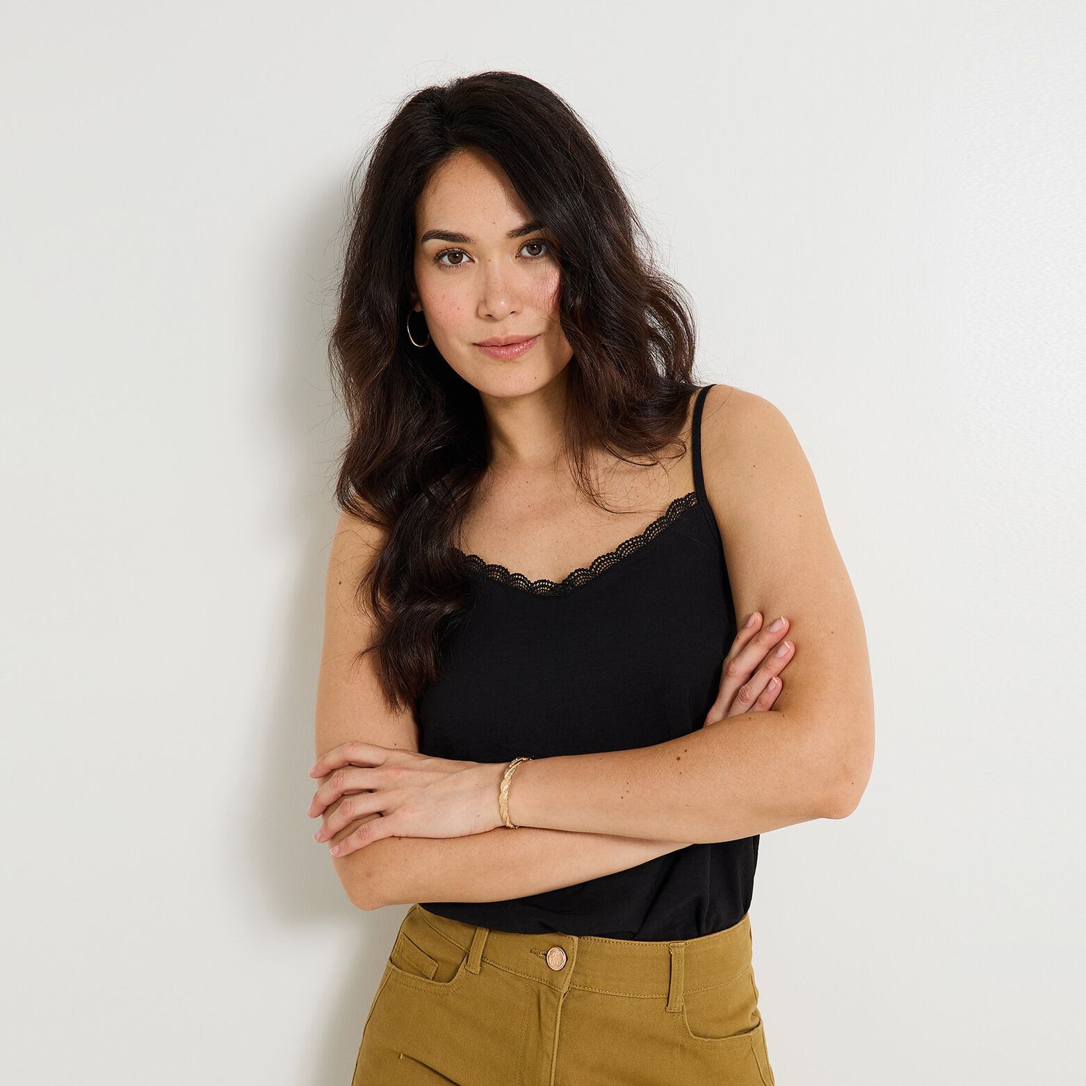 Débardeur col V femme