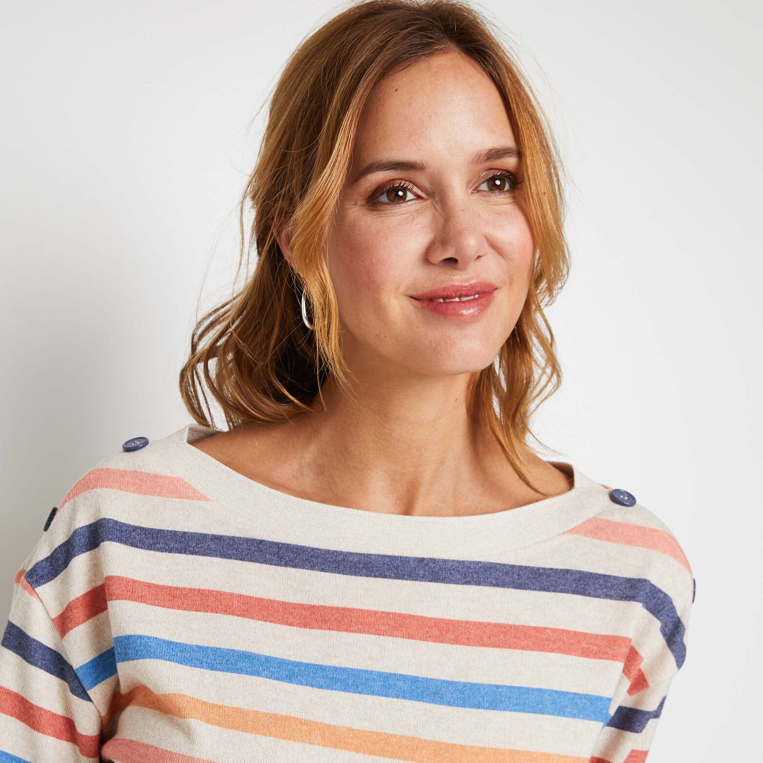 T-shirt col bateau femme
