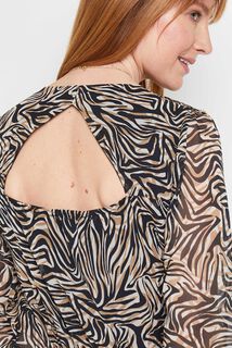 Robe longue imprimée femme