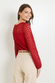 Blouse col rond femme