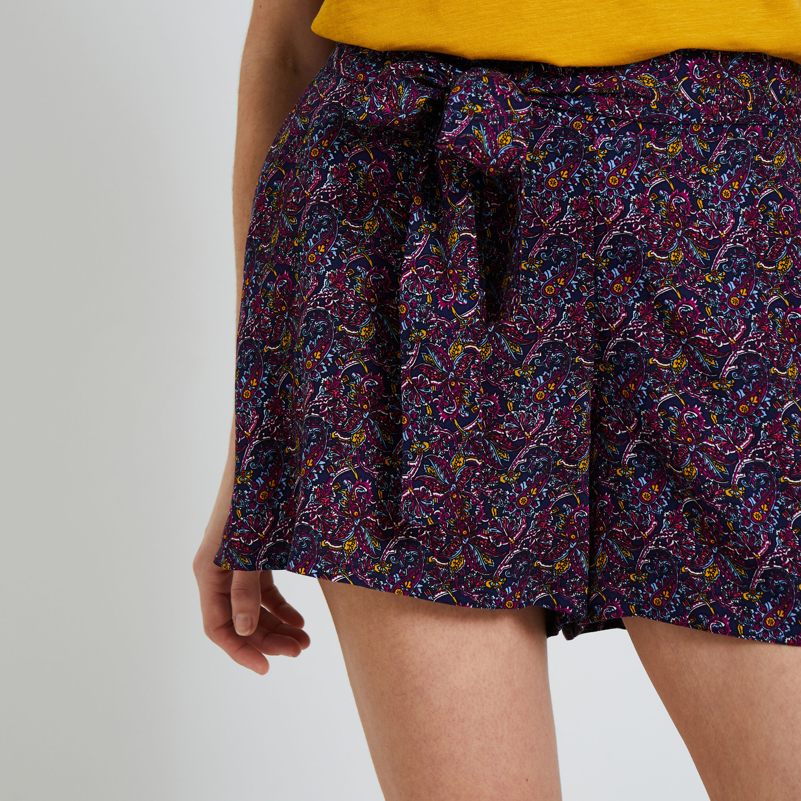 Short imprim&eacute; femme