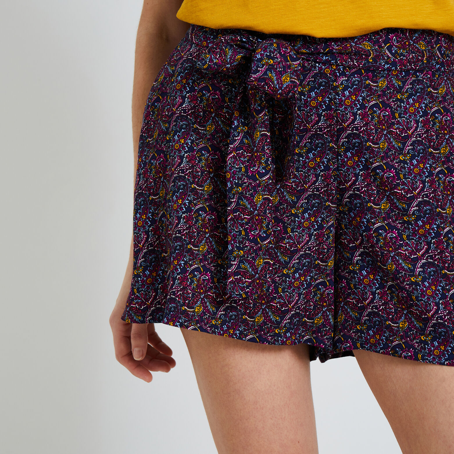 Short imprimé femme
