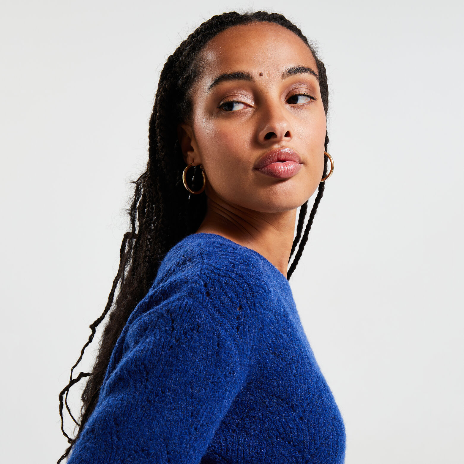 Pull maille fantaisie femme