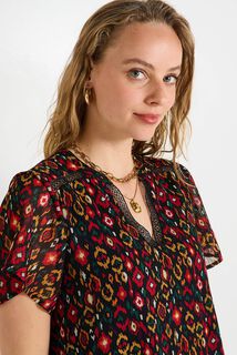 Robe manches courtes femme