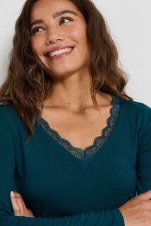 T-shirt col V femme