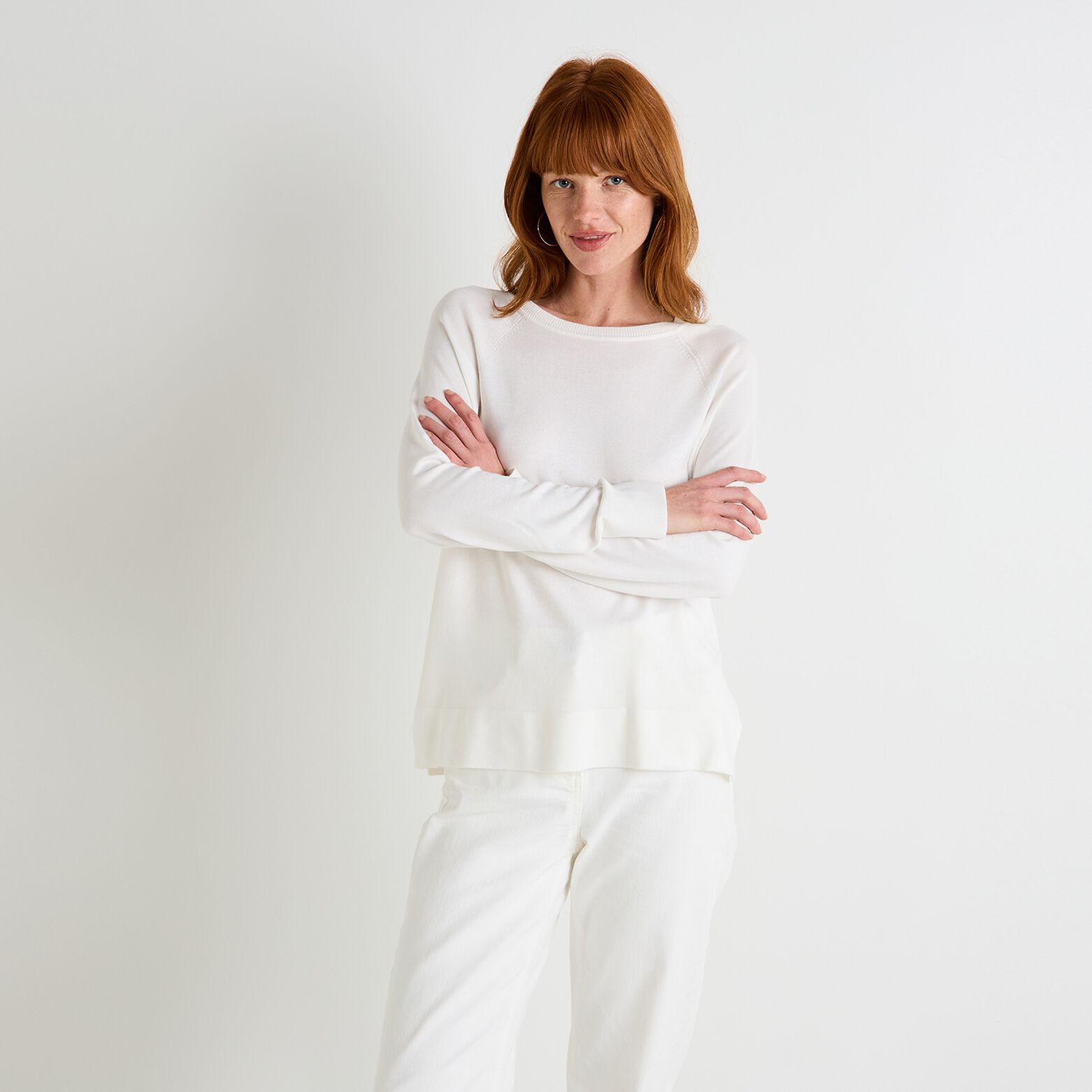 Pull col rond femme
