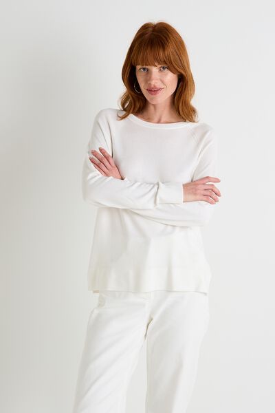 Pull col rond femme