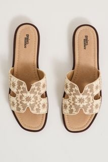 Mules plates femme