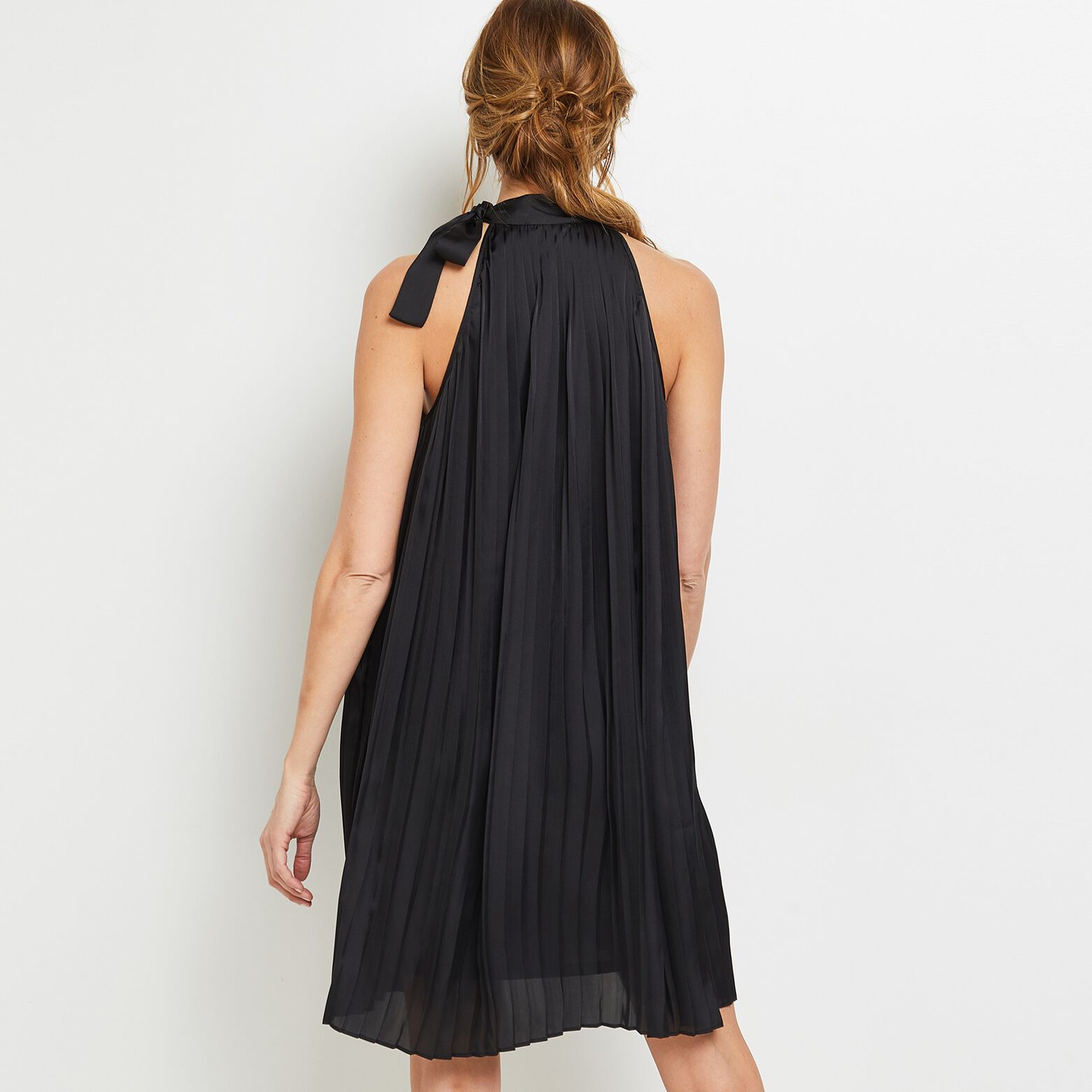 Robe satinée femme
