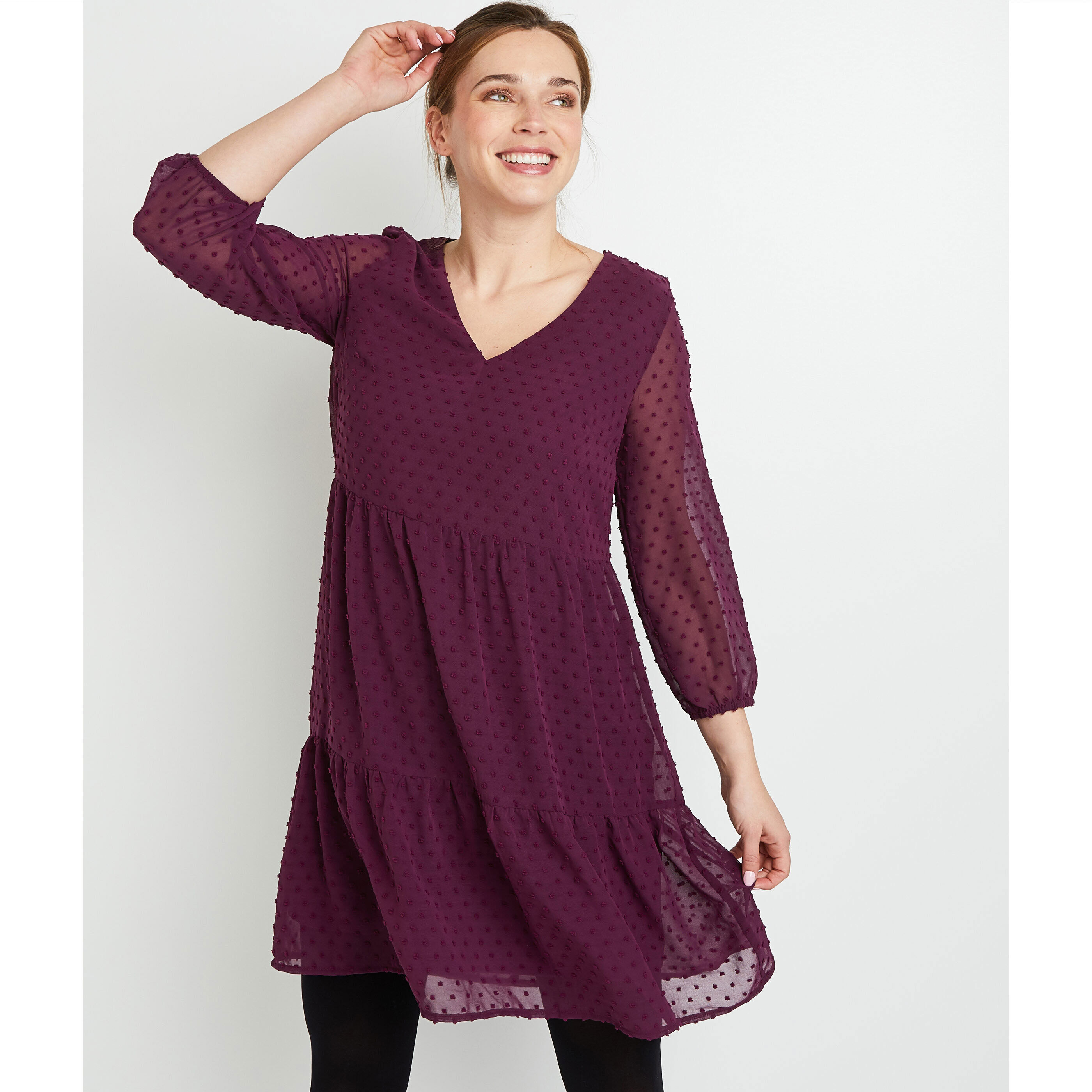Robe hotsell plumetis femme