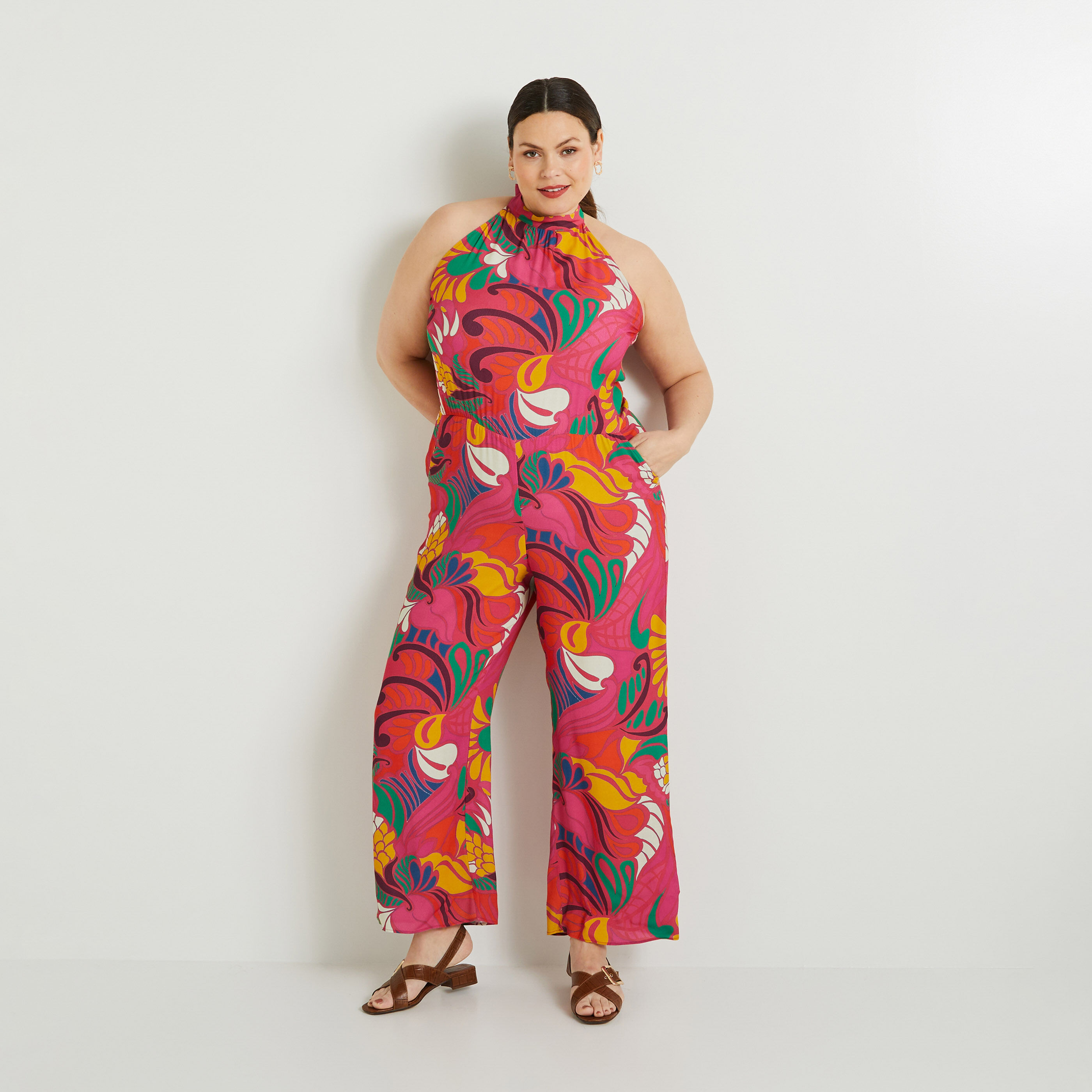 Combinaison imprim&eacute;e femme