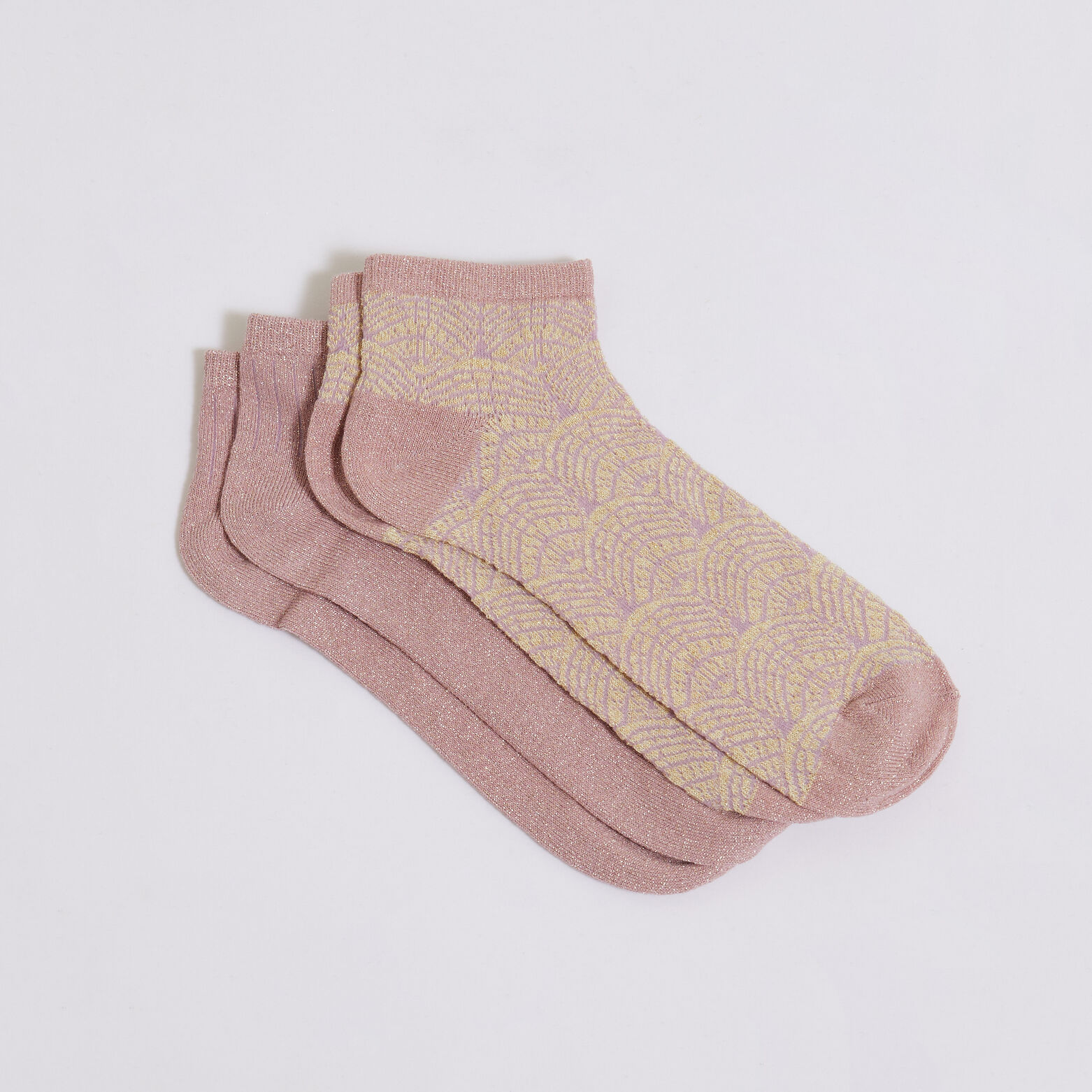 Lots de 2 paires de socquettes femme