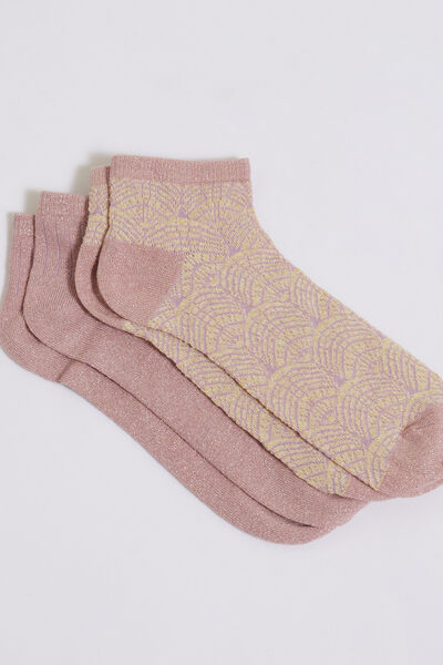 Lots de 2 paires de socquettes femme
