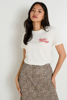 T-shirt col rond femme