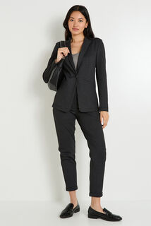 Blazer en maille capuche amovible femme