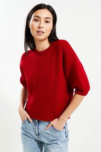 Pull manches coudes femme