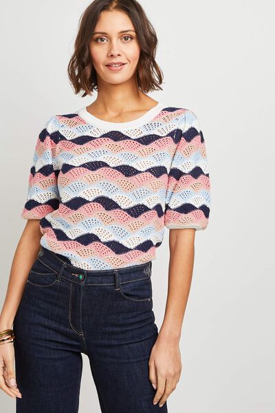Pull ajouré femme
