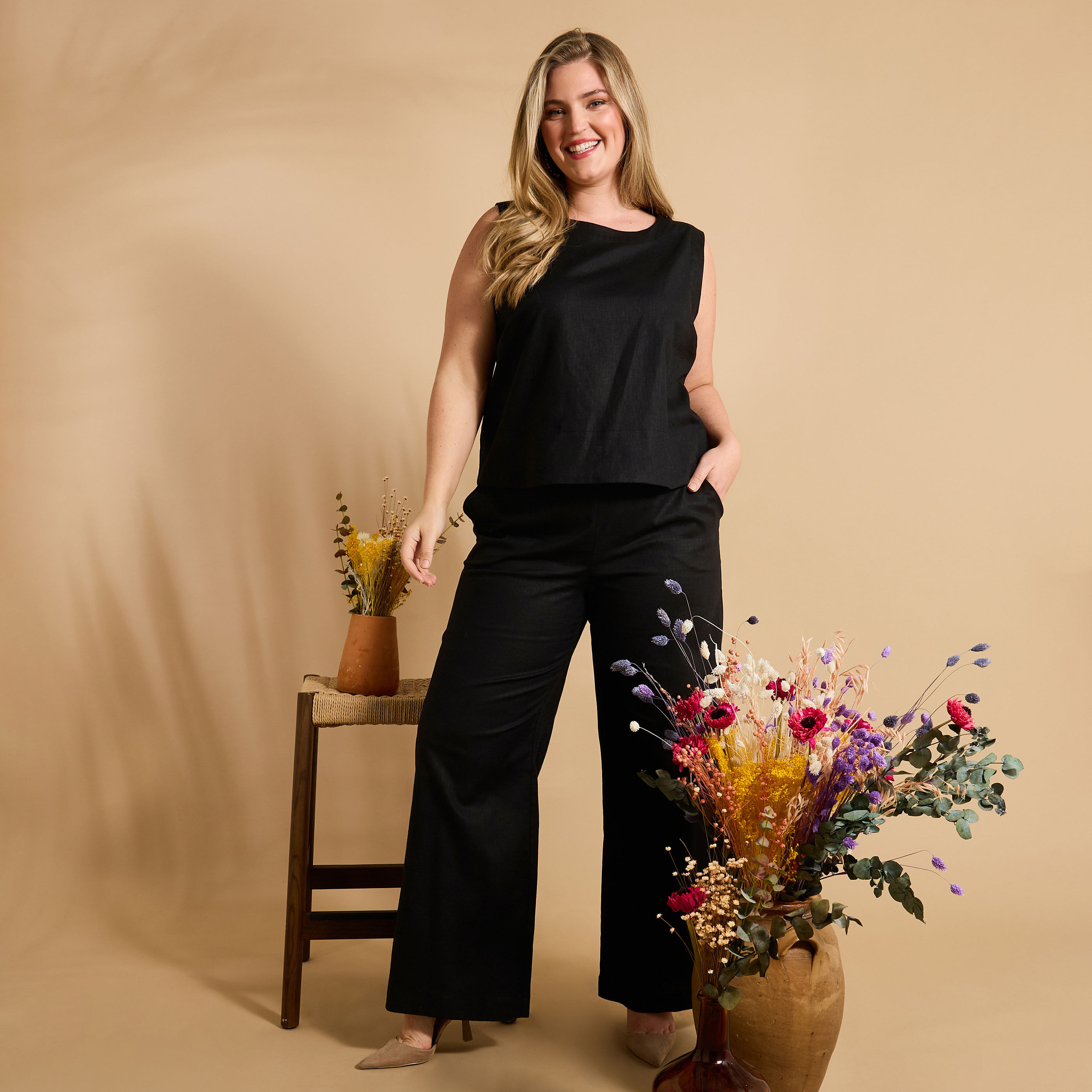 Top sans manches femme