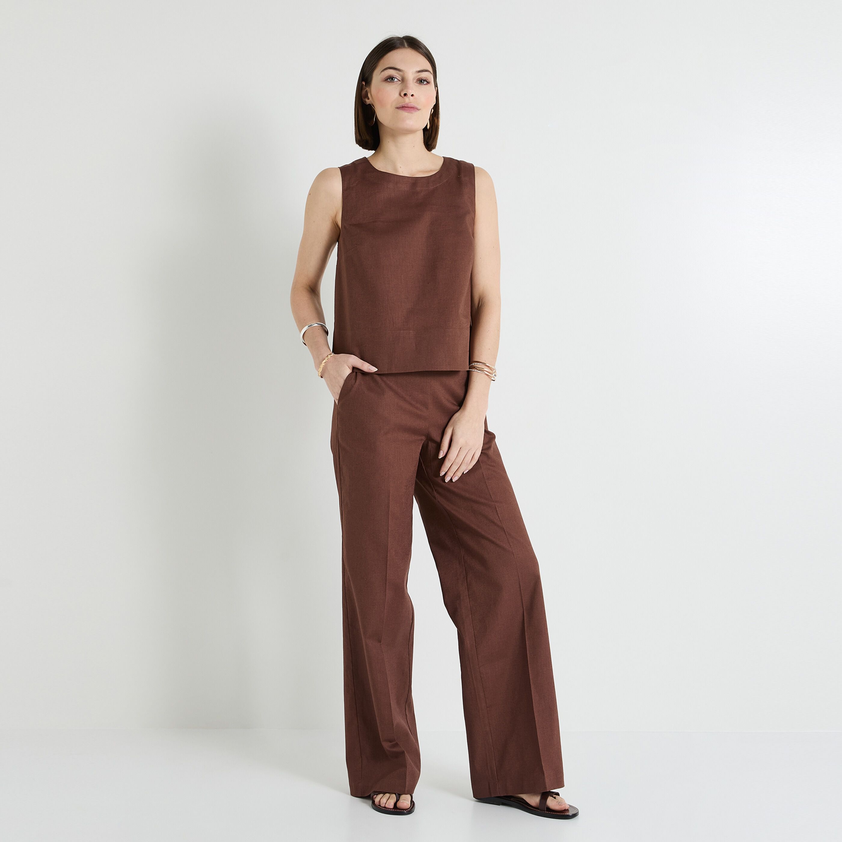 Top sans manches femme