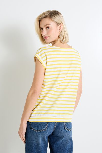 T-shirt col bateau femme