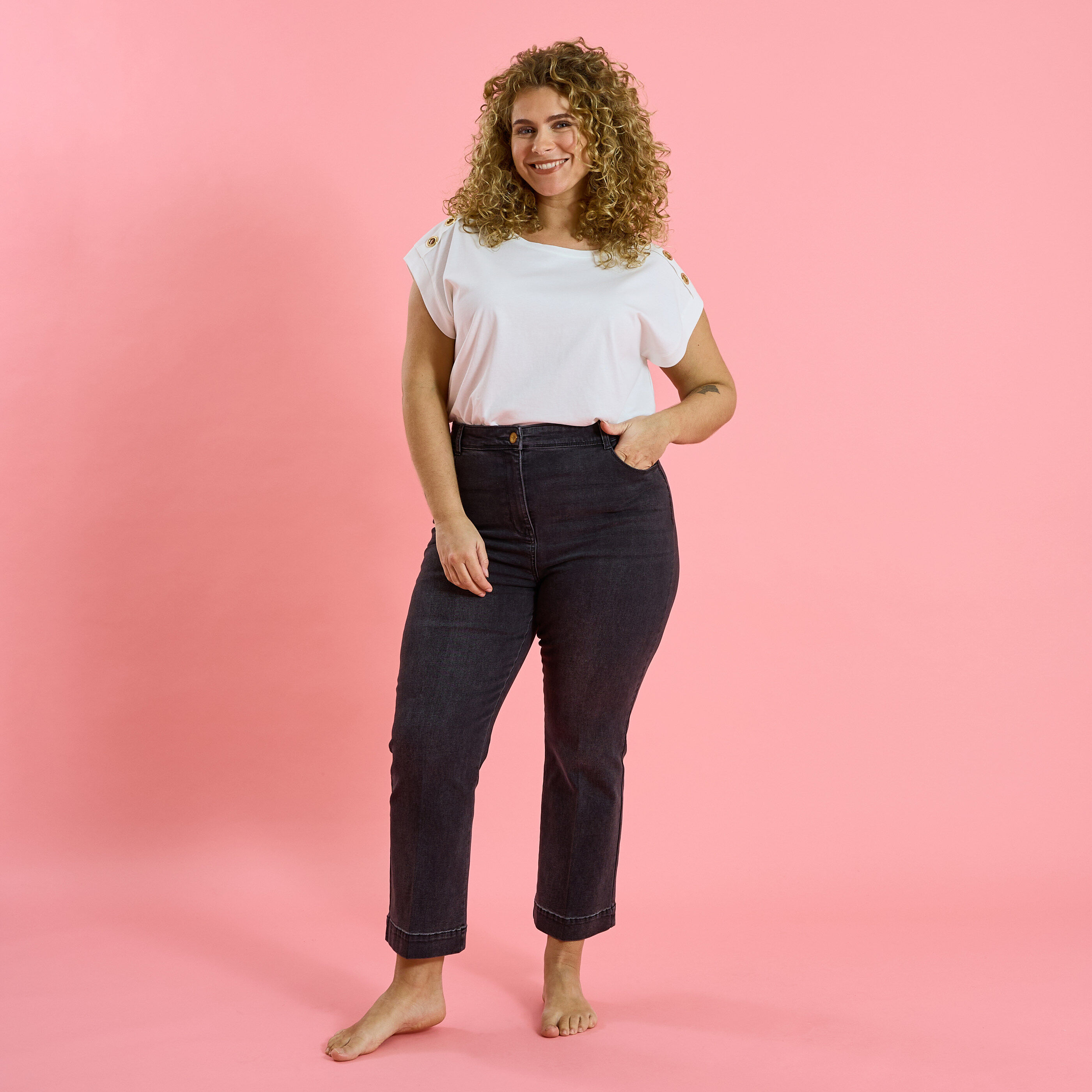 Jean bootcut raccourci TROPEZ RB02 femme