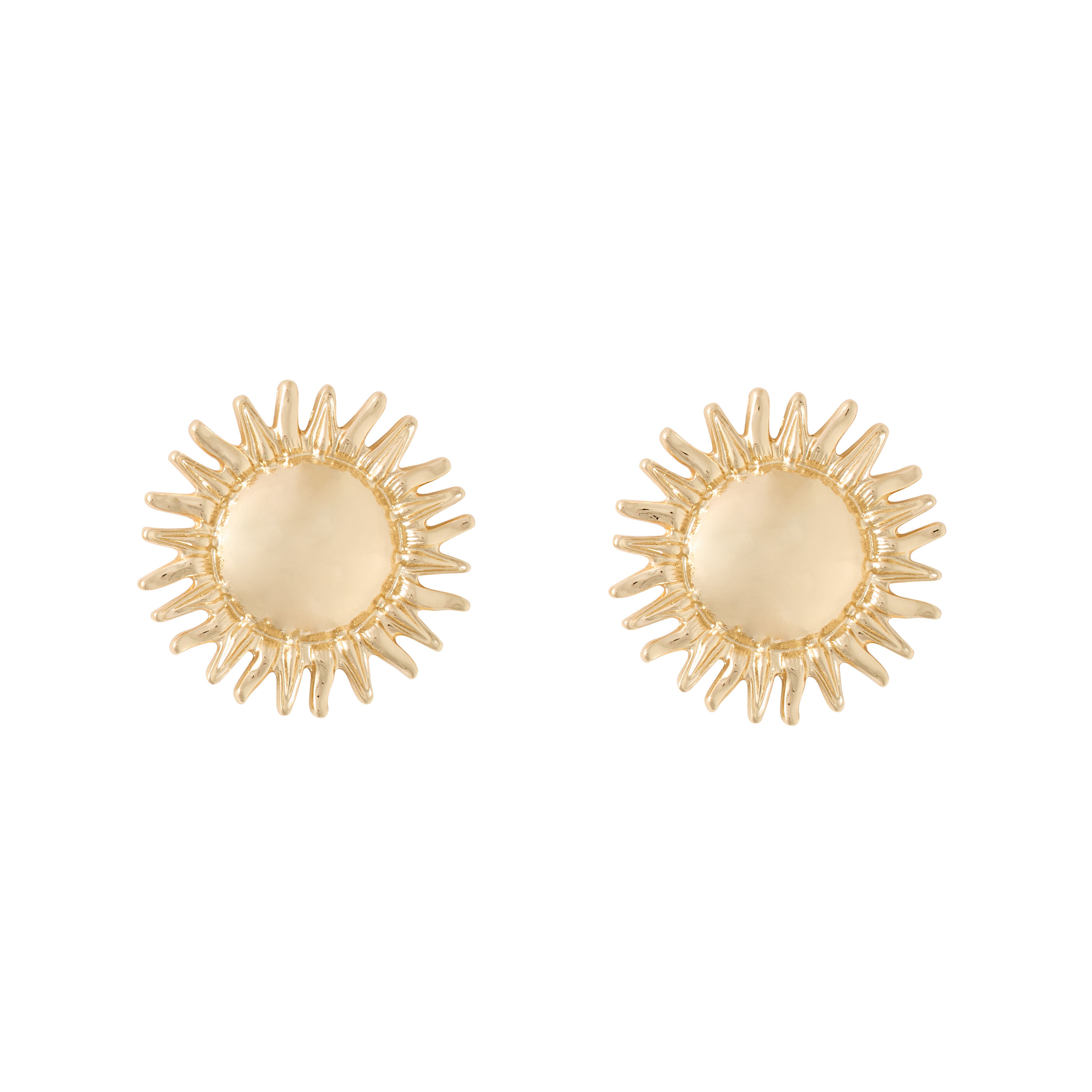 Grosses boucles d&rsquo;oreilles soleil 