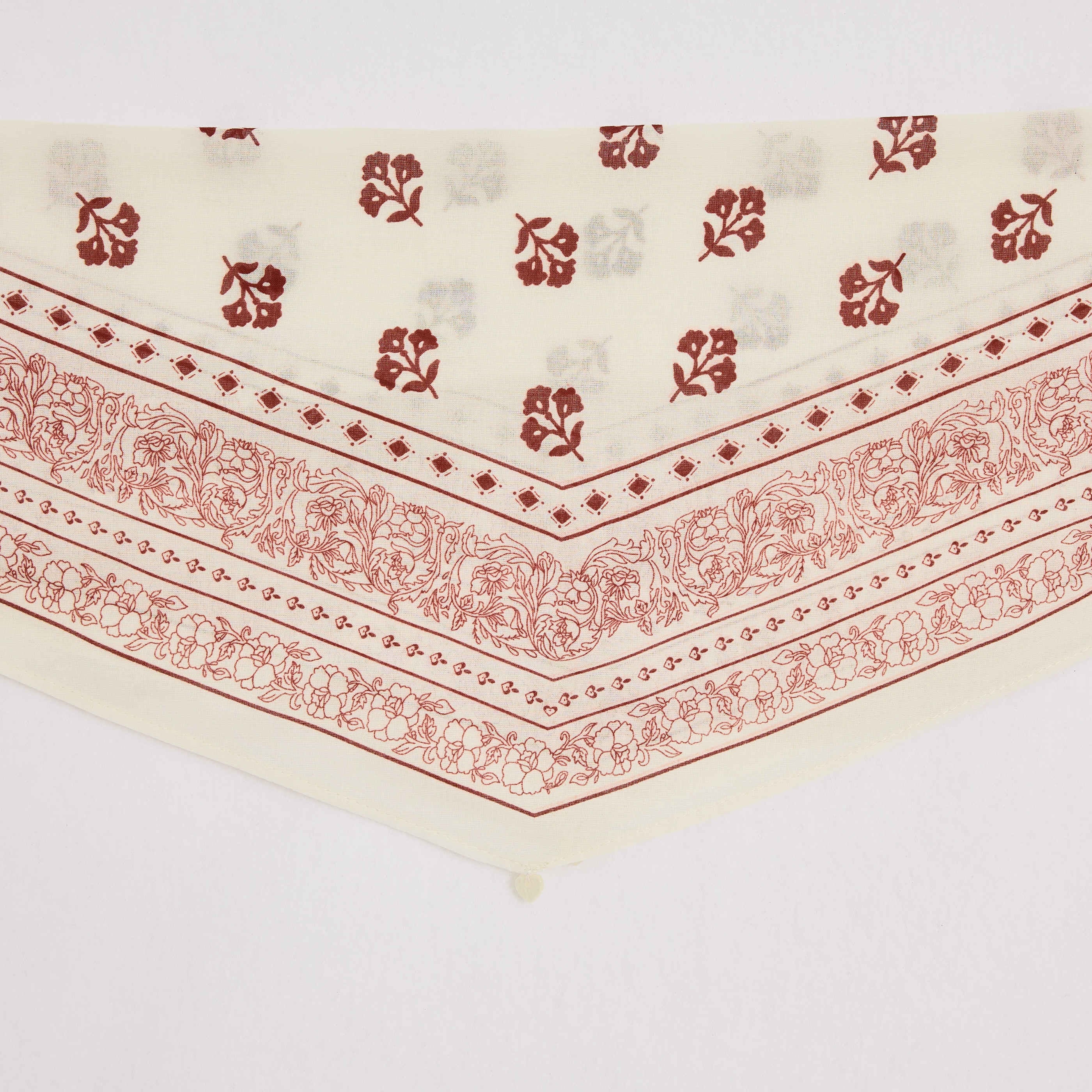 Foulard imprim&eacute; fleuri femme