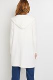 Gilet long à capuche femme