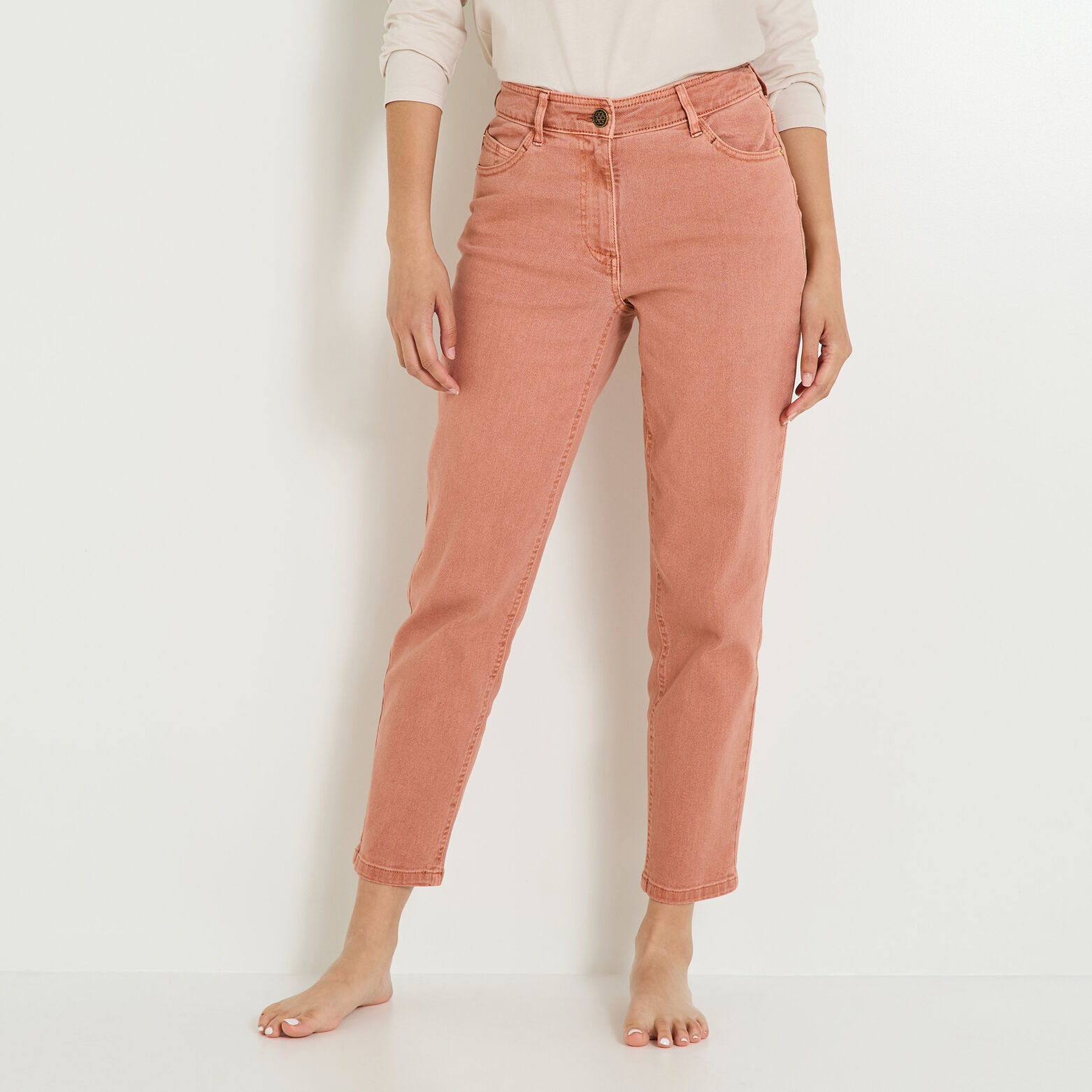 Jean mom raccourci ANKARA M02 femme