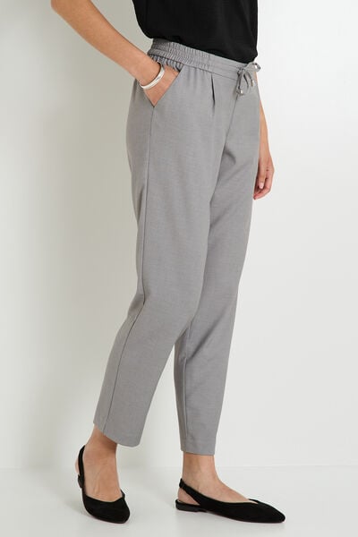 Pantalon taille élastiquée femme