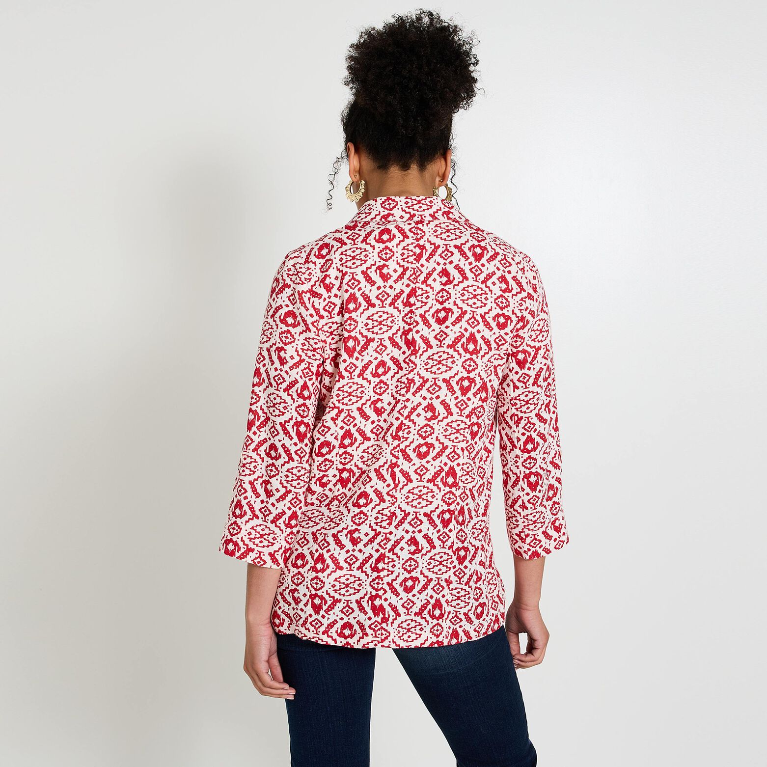 Veste blazer imprimée femme