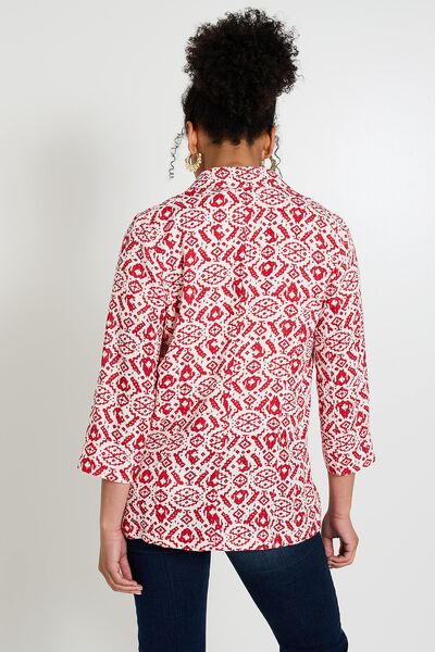 Veste blazer imprimée femme