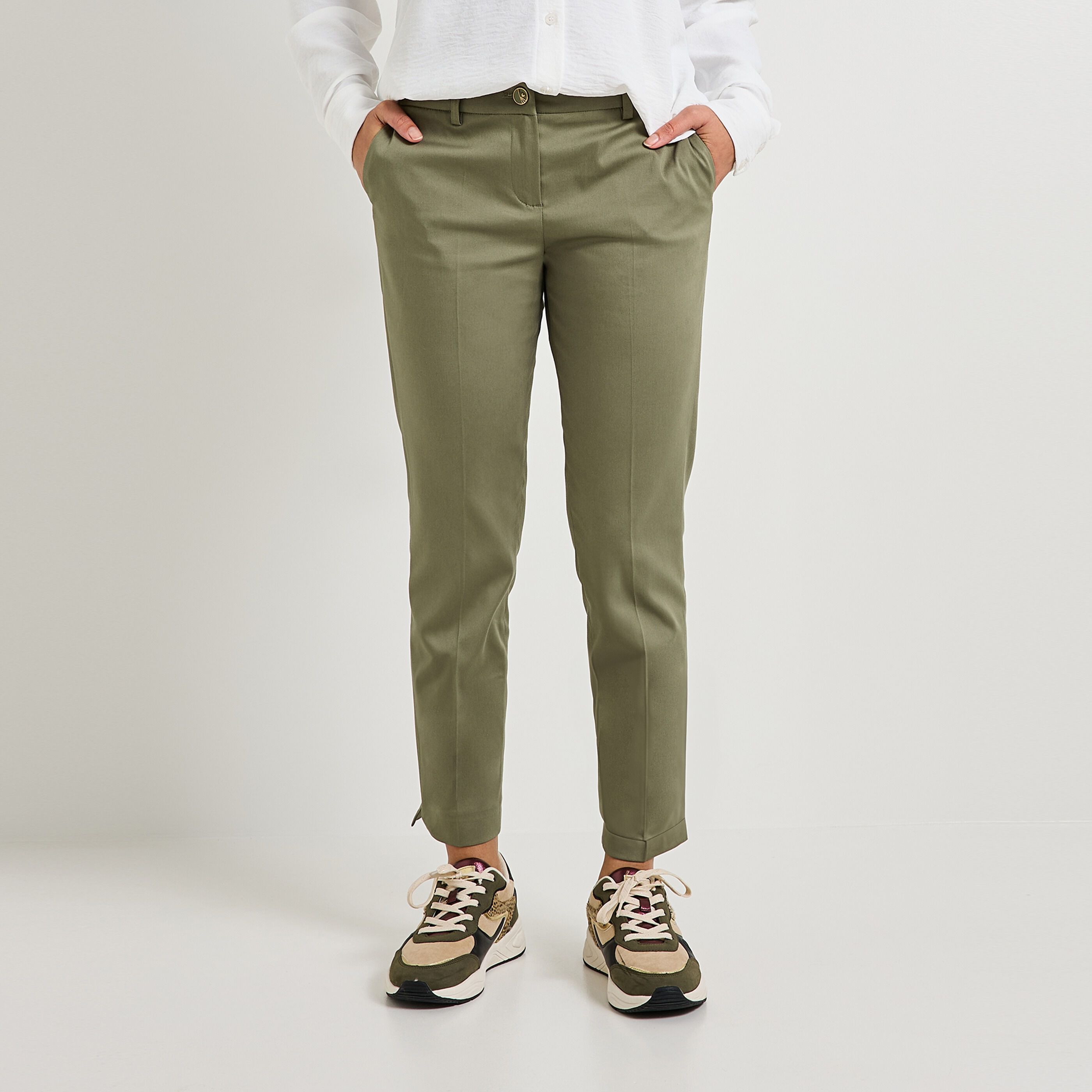 Pantalon cigarette femme