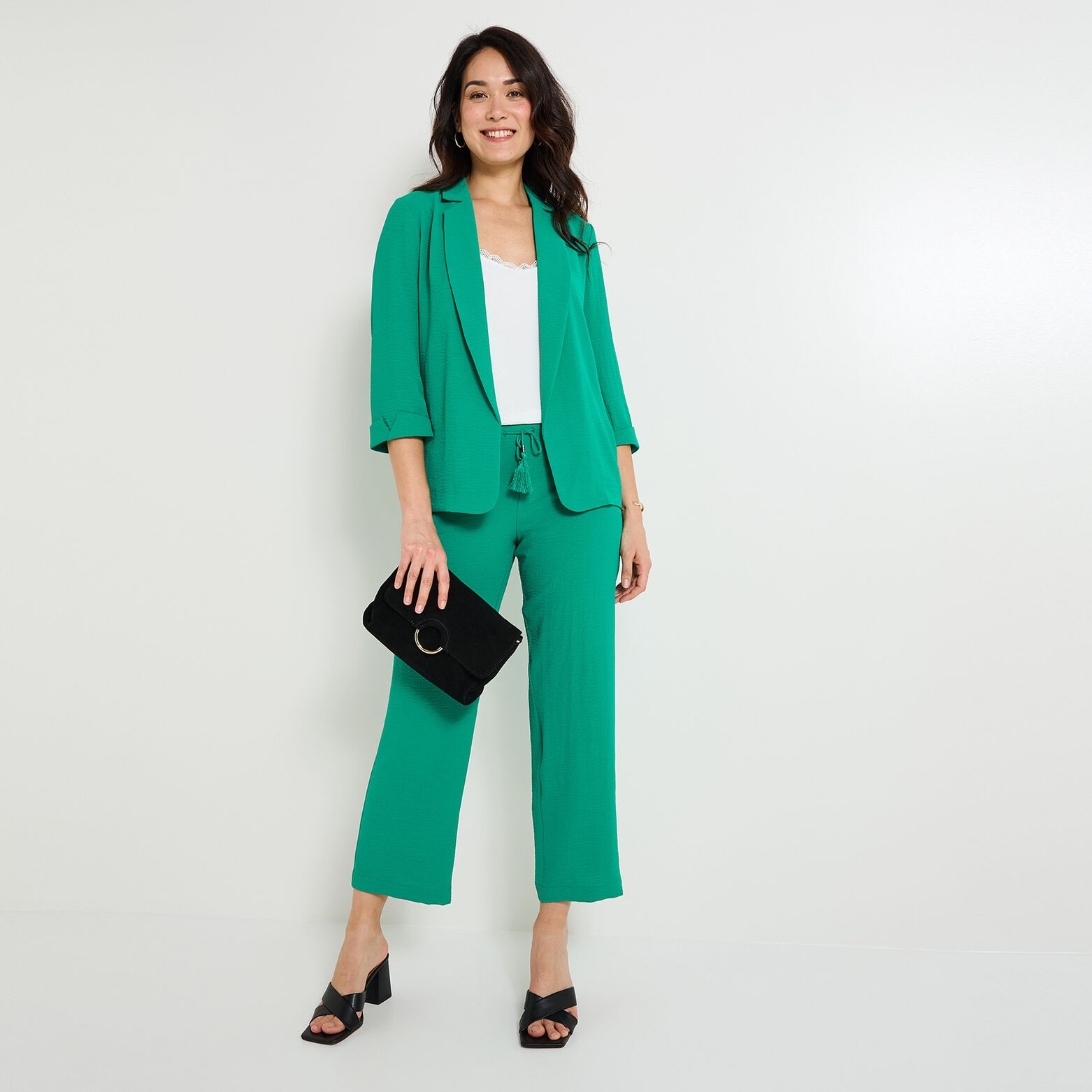 Veste blazer fluide femme