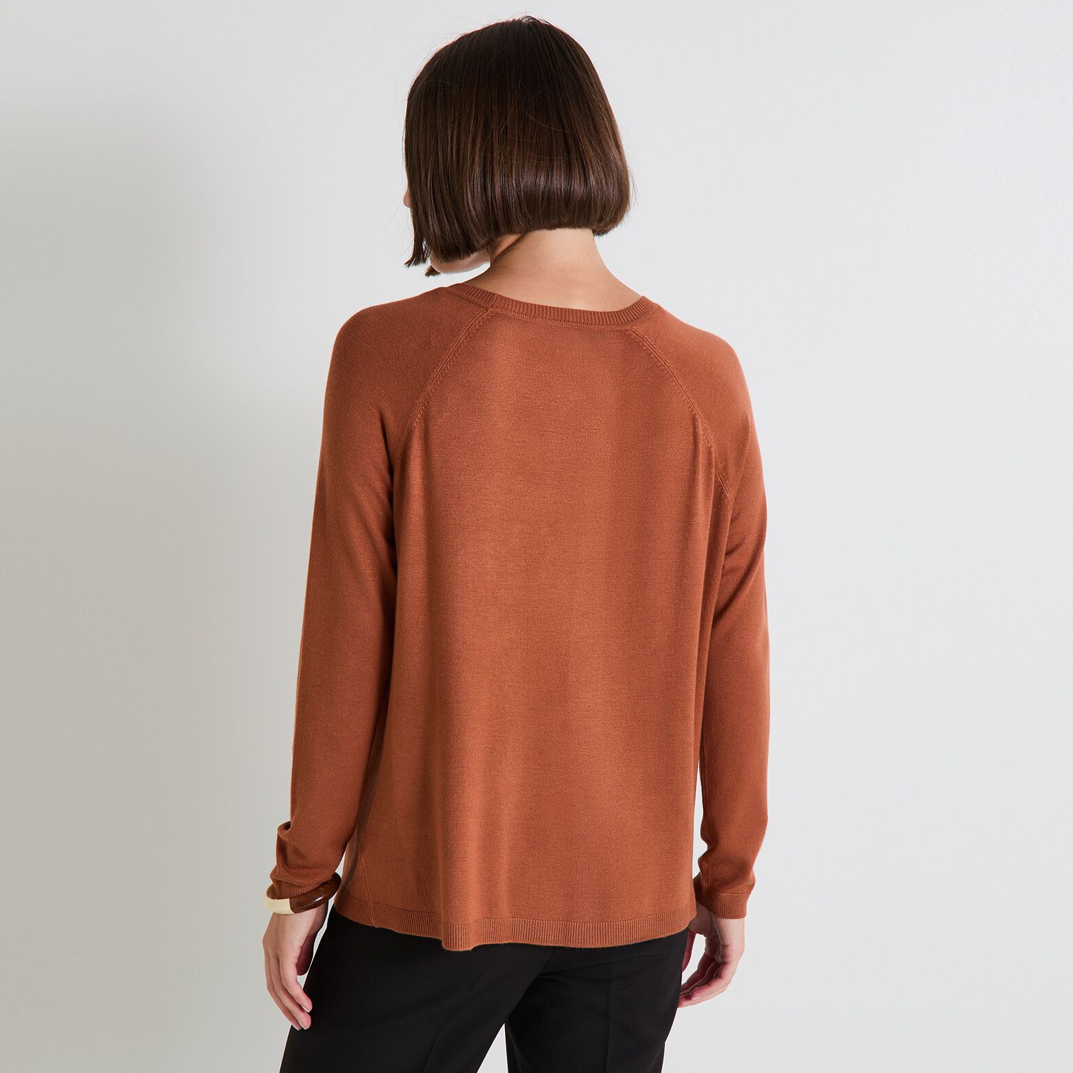 Pull col rond femme