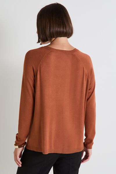 Pull col rond femme