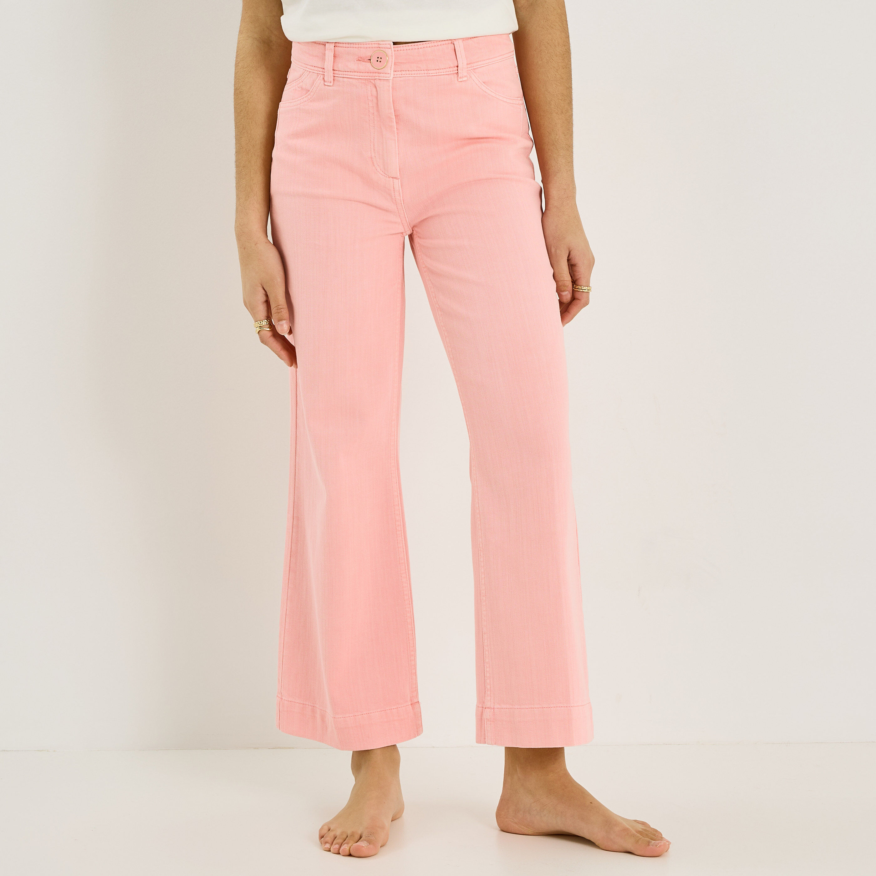 Jean flare raccourci KANSAS RF02 femme