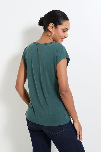 T-shirt col V femme