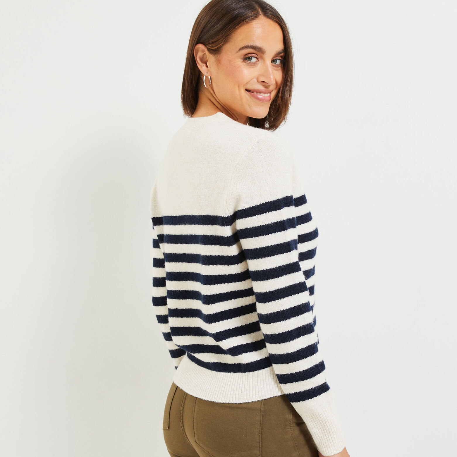 Gilet rayé femme