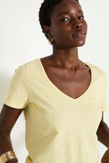 T-shirt col V femme