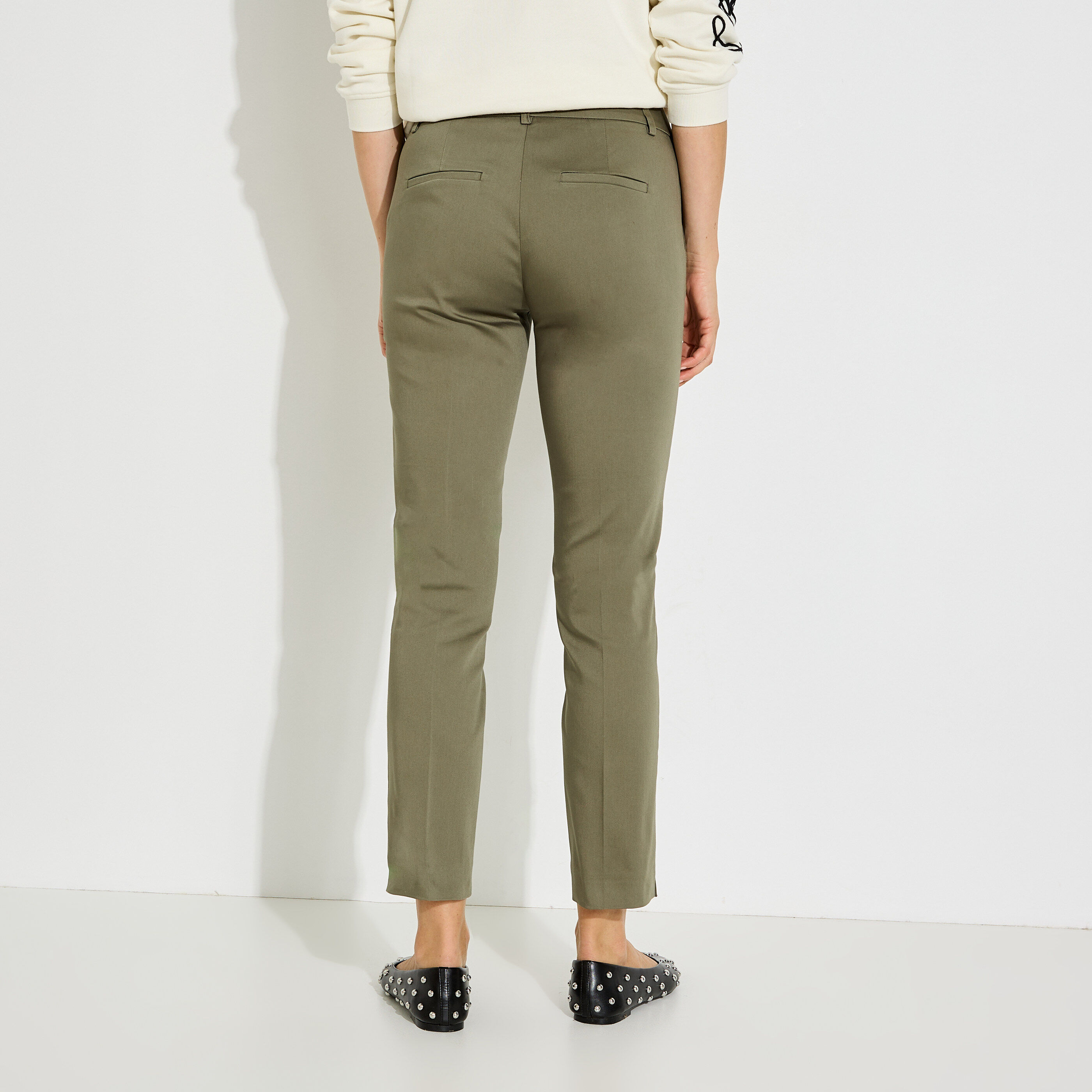 Pantalon cigarette femme