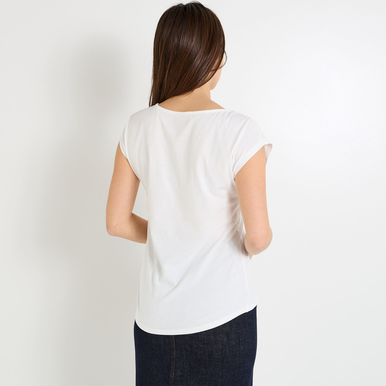 T-shirt col rond femme