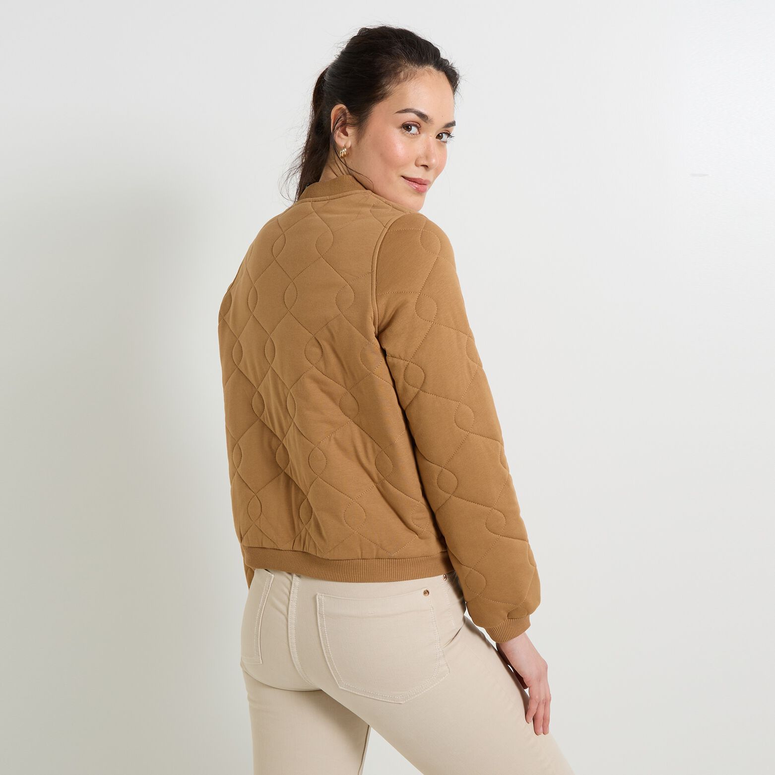 Bomber matelassé femme