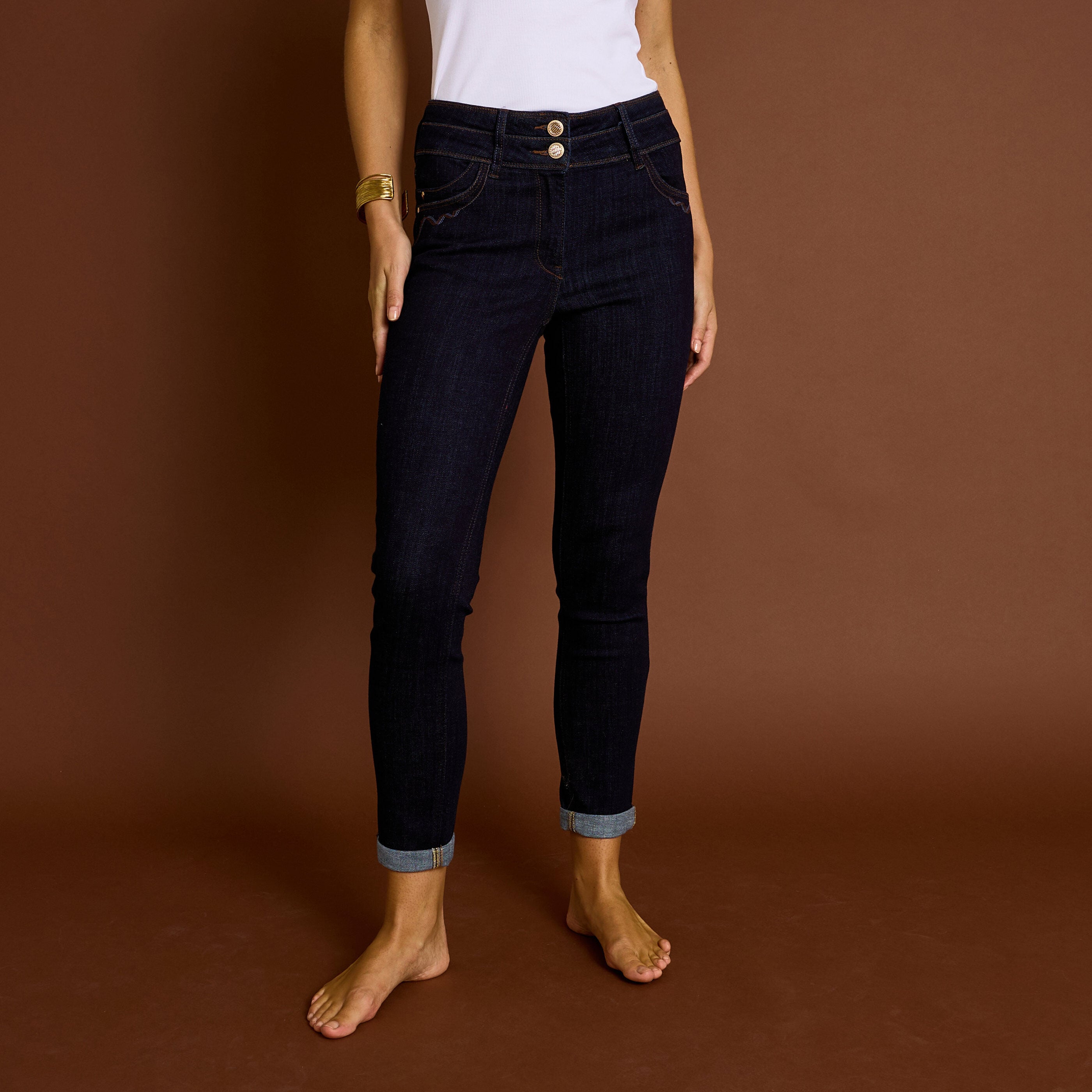 Jean tapered raccourci HANOI R02 femme