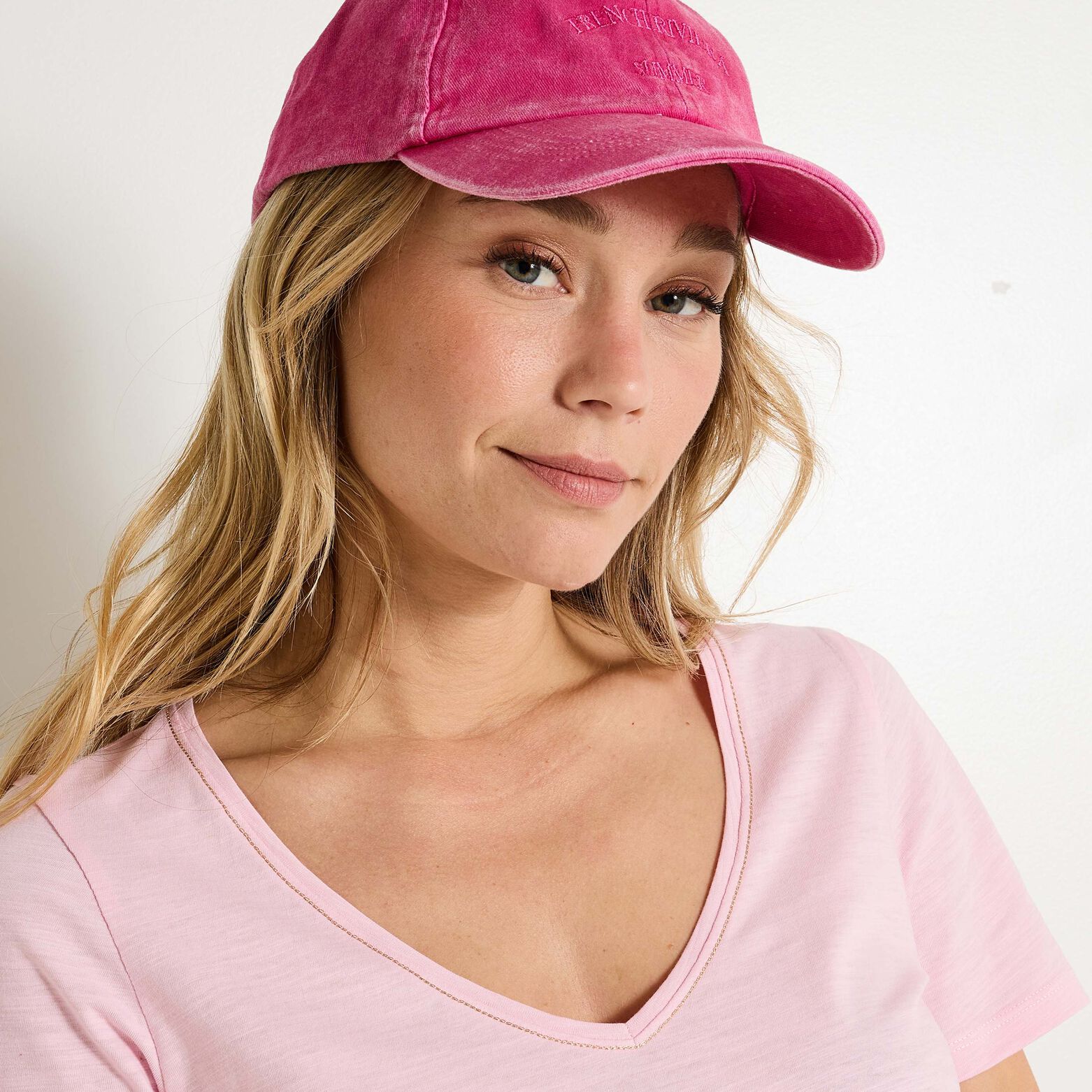 T-shirt col V femme