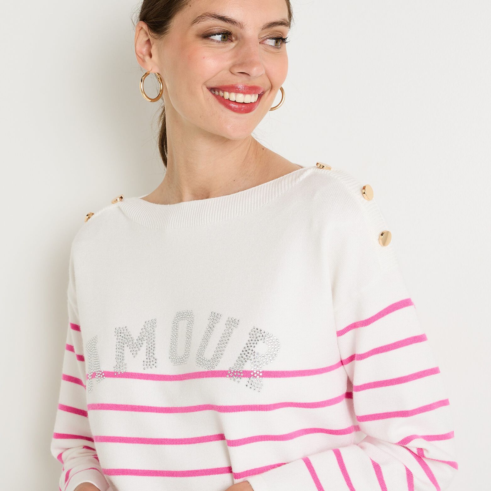 Pull manches longues femme