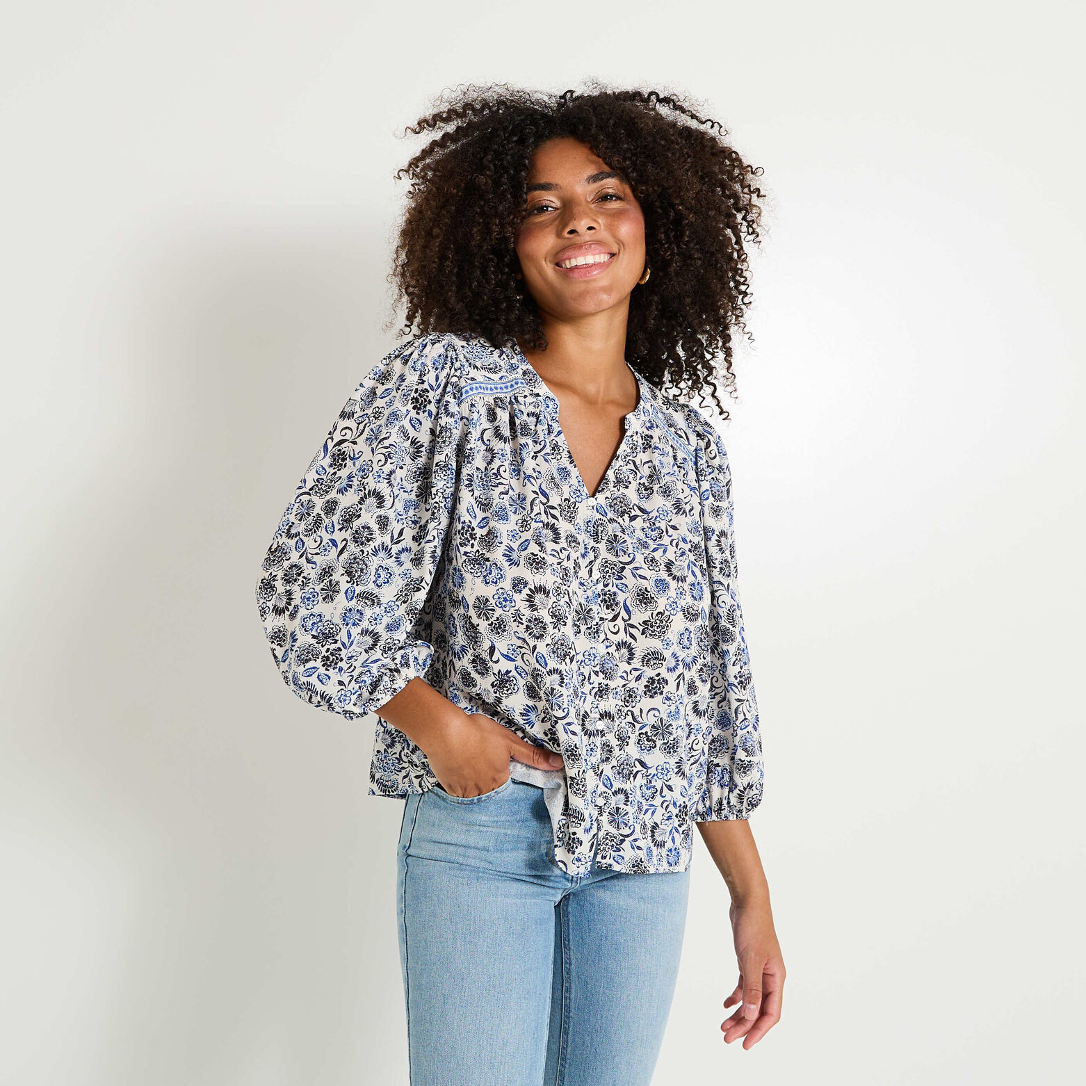 Chemisier oversize femme