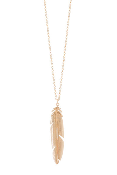 Collier pendentif feuille