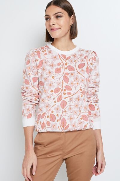Pull imprimé femme